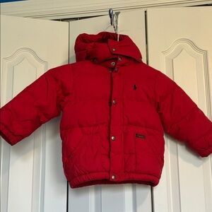 Red Polo Ralph Lauren Puffer Jacket